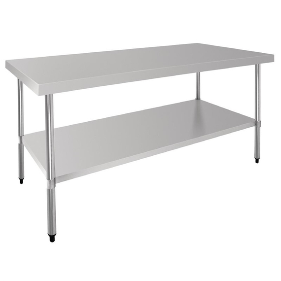 Vogue Central Island Zubereitungstisch aus Edelstahl 180cm