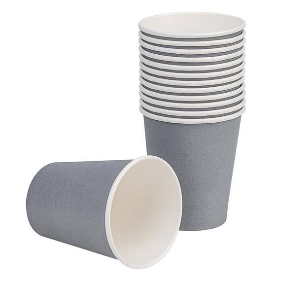 Fiesta Recyclable Einwandige Heißgetränkebecher dunkelgrau 225ml