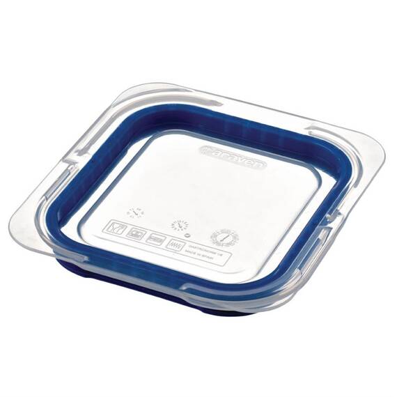 Araven Deckel für GN1/6 Lebensmittelbehälter blau