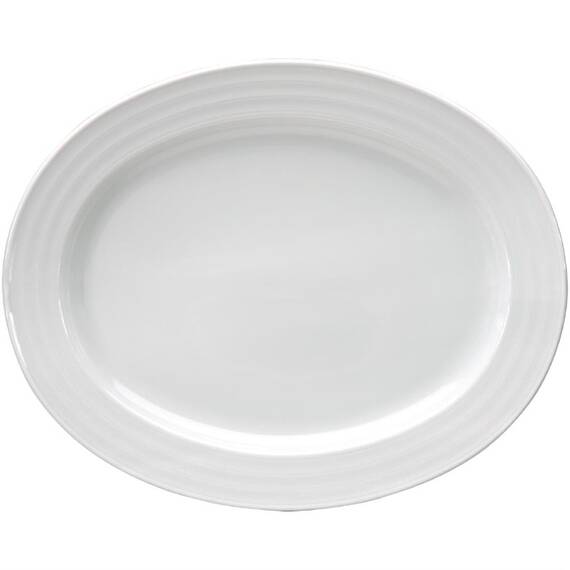 Intenzzo White ovale Schale 30 x 24cm