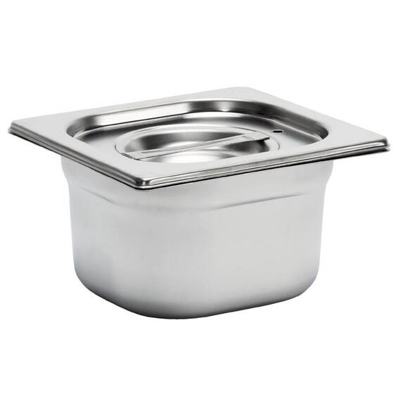 Gastro M Edelstahl GN-Behälter 10cm GN1/6