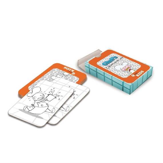 Dining Kids Memory Kartenspiel zum Ausmalen Koch