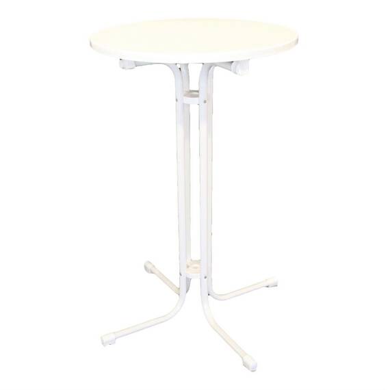 Monaco runder Stehtisch Metall weiß 70cm