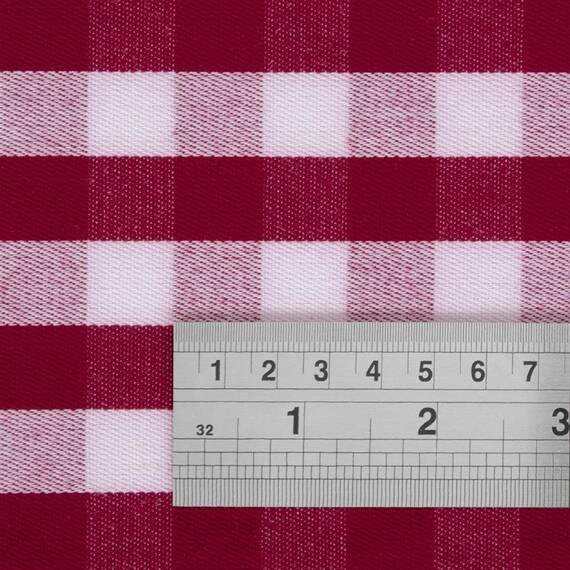 Mitre Comfort Gingham Tischdecke rot-weiß kariert 178cm