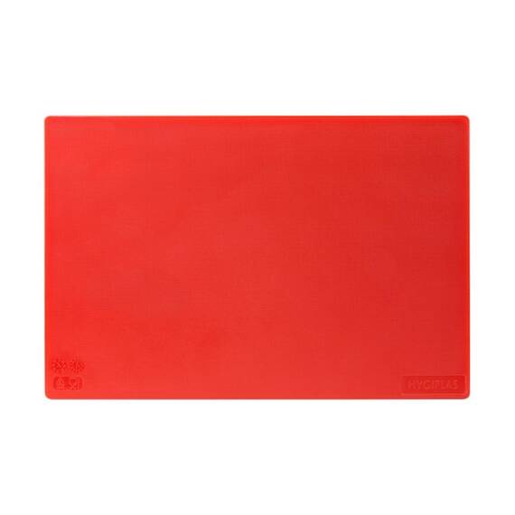 Hygiplas antibakterielles LDPE Schneidebrett rot 450x300x10mm