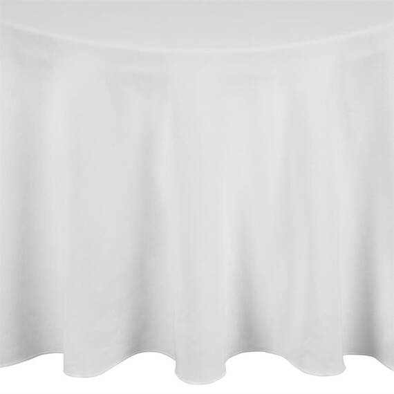 Mitre Essentials Occasions runde Tischdecke weiß 280cm