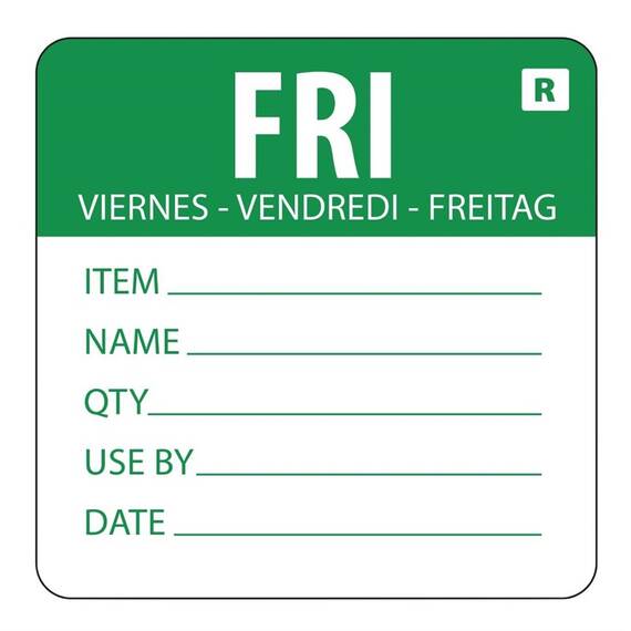 Vogue Farbcodesticker Freitag