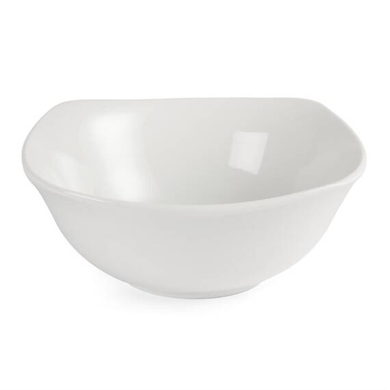 Olympia Whiteware abgerundete quadratische Schalen 22cm