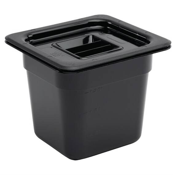 Vogue GN-Behälter GN1/6 schwarz 150mm