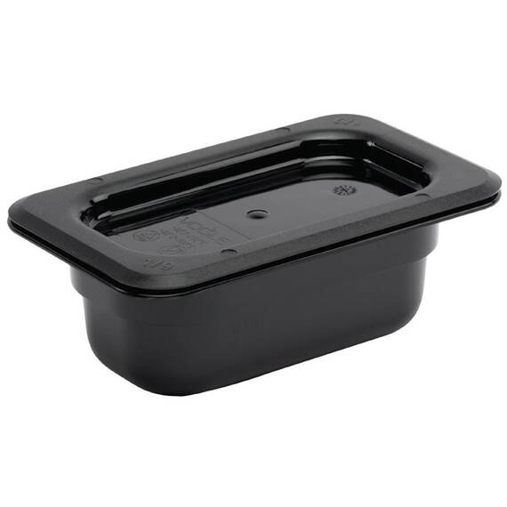 Vogue GN-Behälter GN1/9 schwarz 65mm