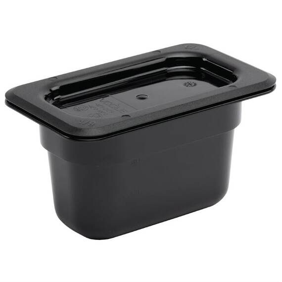 Vogue GN-Behälter GN1/9 schwarz 100mm