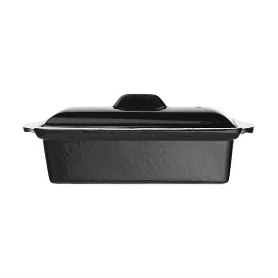 Vogue Terrinenform aus Gusseisen schwarz 1,3L