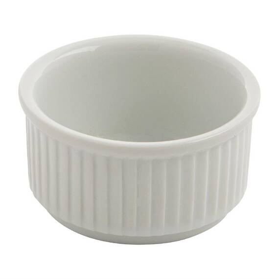 Olympia Whiteware stapelbare Auflaufförmchen 8,5cm