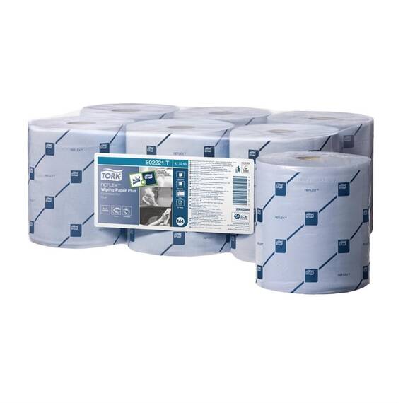 Tork Reflex Wischtuchrolle blau 2-lagig - 6 Stück
