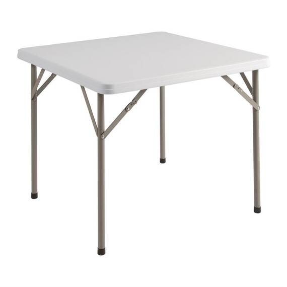 Bolero quadratischer Klapptisch weiß 86 x 86cn