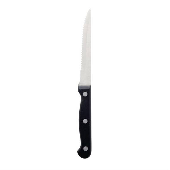 Olympia Steakmesser mit schwarzem Griff 21,5cm