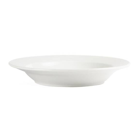 Olympia Whiteware tiefe runde Teller 27cm
