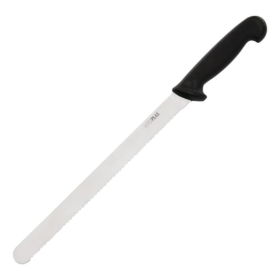 Hygiplas Fleischmesser gezahnt 30cm schwarz