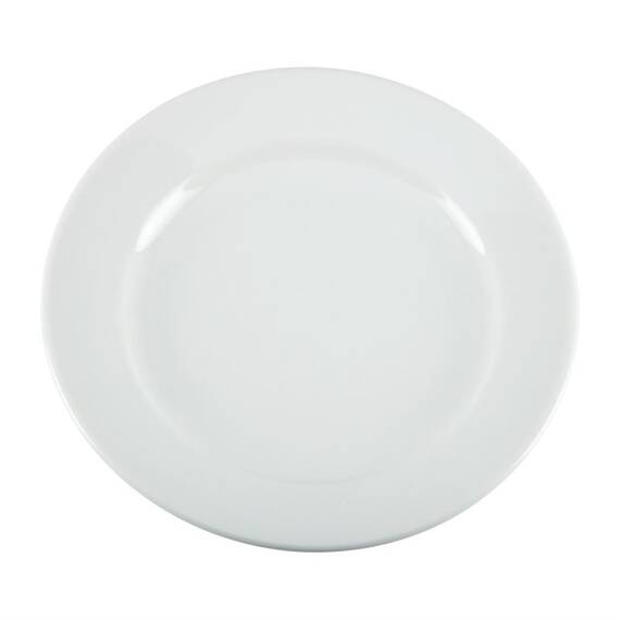 Olympia Whiteware Teller mit breitem Rand 16,5cm