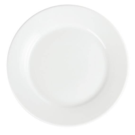 Olympia Whiteware Teller mit breitem Rand 25cm