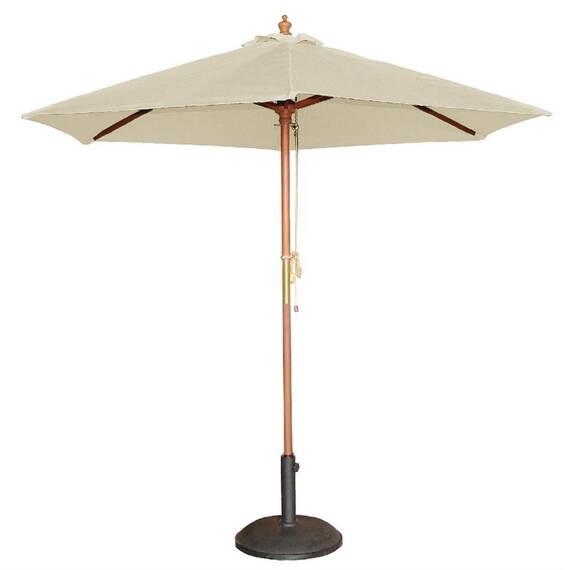 Bolero runder Sonnenschirm creme 2,5m