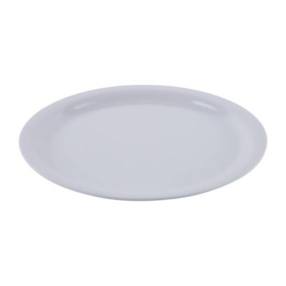 Olympia Kristallon Teller mit schmalem Rand weiß 23cm