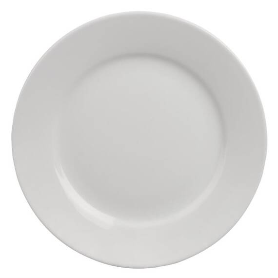 Olympia Athena runde Teller mit breitem Rand 25,4cm