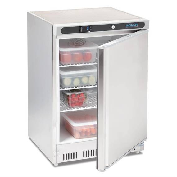 Polar Serie C Edelstahl Kühlschrank Tischmodell 150L