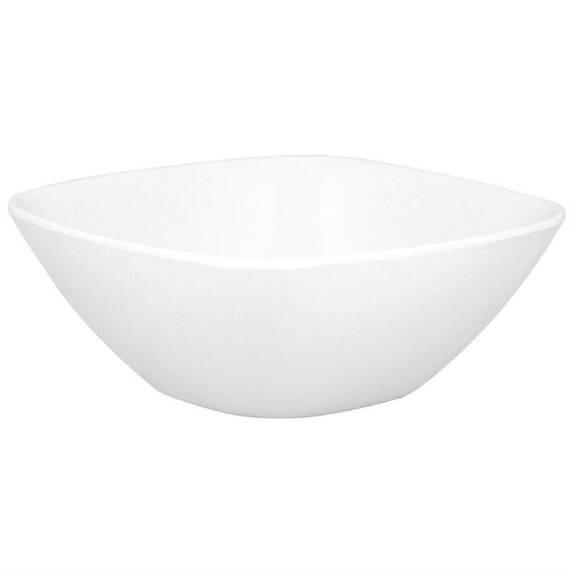 Olympia Kristallon quadratische Schüsseln weiß 12cm