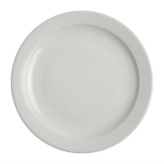 Olympia Athena runde Teller mit schmalem Rand 25,4cm