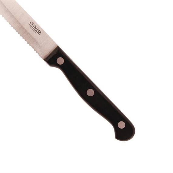 Olympia Steakmesser mit runder Spitze schwarz, Bild 2