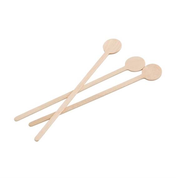 Fiesta Compostable biologisch abbaubare Cocktailrührer aus Holz 15cm (100 Stück)