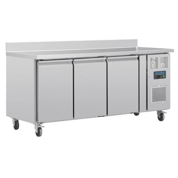 Polar Serie U Kühltisch mit Aufkantung 3-türig 417L