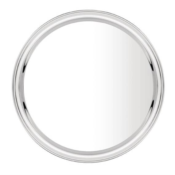 Olympia rundes Serviertablett Edelstahl 35,5cm