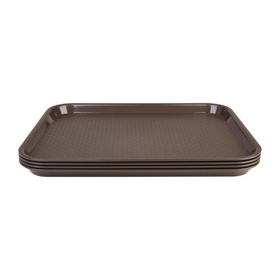 Olympia Kristallon Fast-Food-Tablett braun 34,5 x 26,5cm
