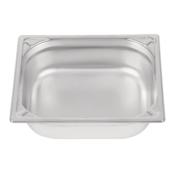 Vogue Strapazierfähiger GN-Behälter 1/2 Edelstahl 100mm