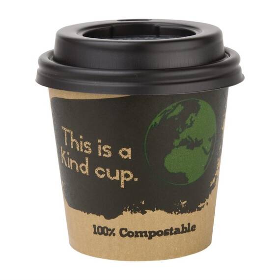 Fiesta Compostable Kompostierbare Deckel für Espressobecher 11,3cl