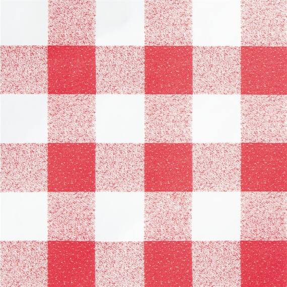 Wachstischdecke rot-weiß kariert 140cm, Bild 2