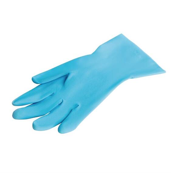MAPA Vital 117 Flüssigkeitsbeständige leichte Hausmeisterhandschuhe Blau Medium