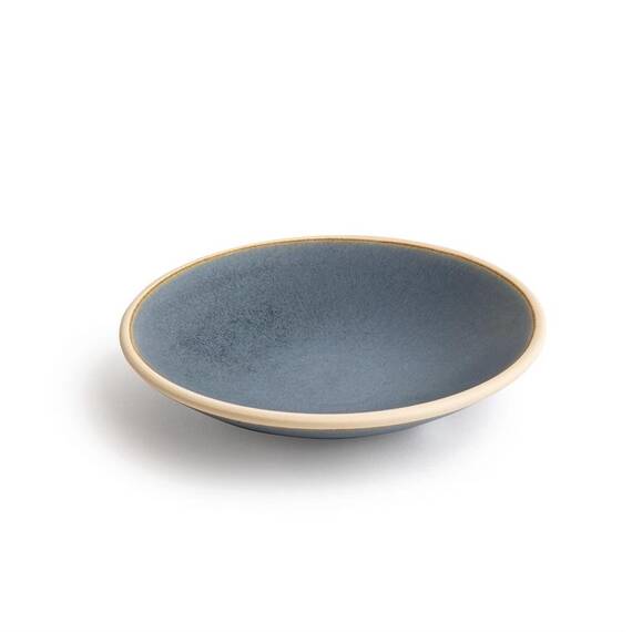 Olympia Canvas flache Schale granit-blau 22cm