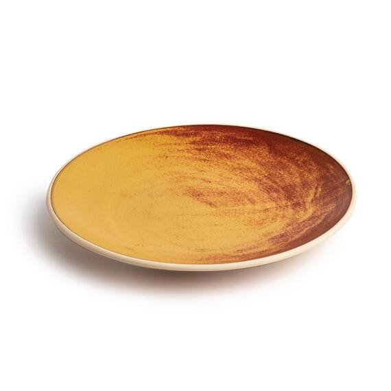 Olympia Canvas gewölbter Teller siena-rost 27cm