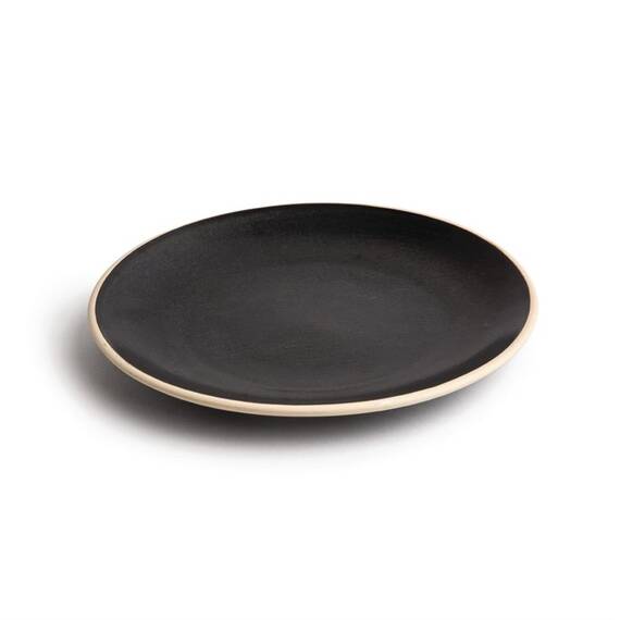 Olympia Canvas gewölbter Teller schwarz 27cm