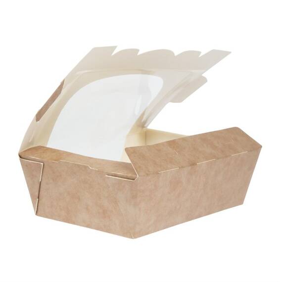 Colpac Zest Kompostierbare Salatboxen mit Sichtfenster 825ml