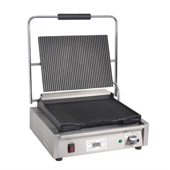Buffalo großer Kontaktgrill gerillt/gerillt