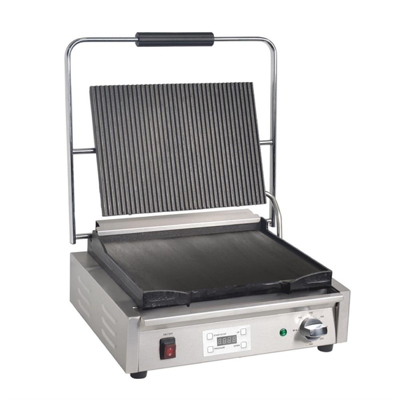 Buffalo großer Kontaktgrill gerillt/glatt
