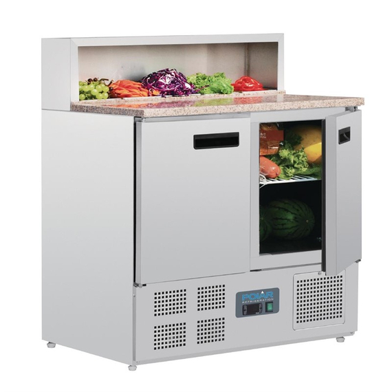 Polar Serie G Pizzakühltisch 2-türig 288L