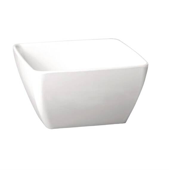 APS Pure quadratische Melaminschale weiß 12,5cm