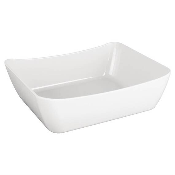 Olympia Kristallon Curve Schale weiß GN1/2