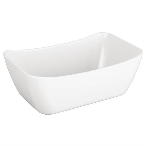 Olympia Kristallon Curve Schale weiß GN1/4