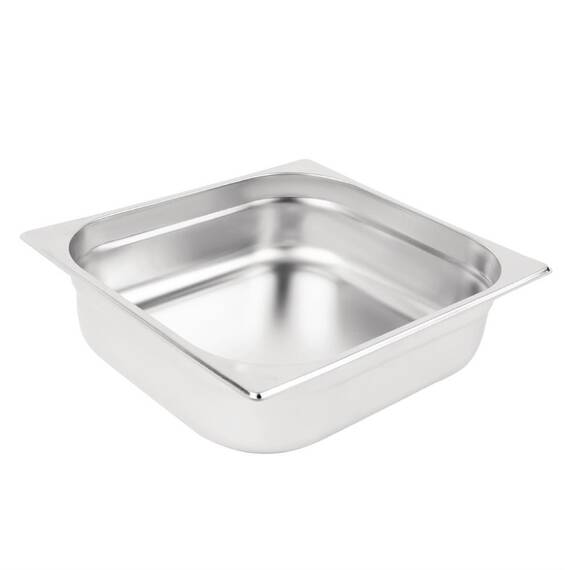 Vogue GN-Behälter Edelstahl 10cm GN2/3